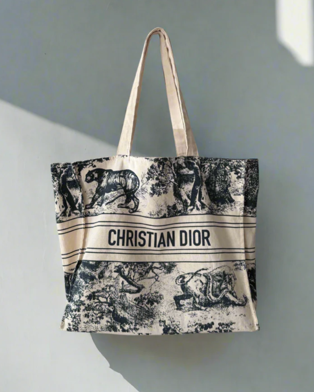 Christian Dioriviera tote bag Navy Blue (Canvas)
