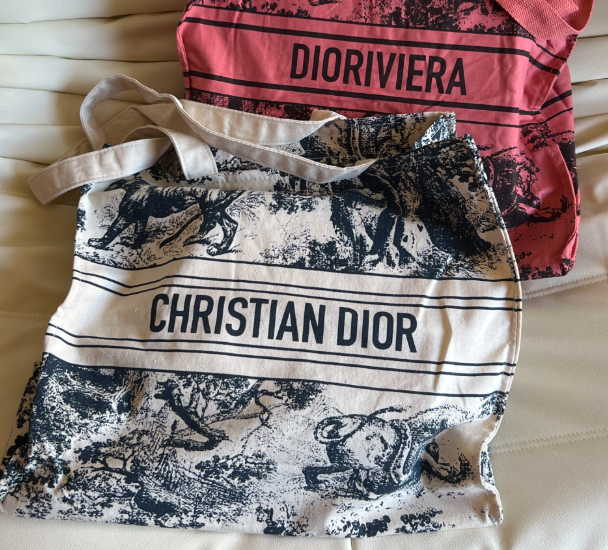 Christian Dioriviera tote bag Navy Blue (Canvas)