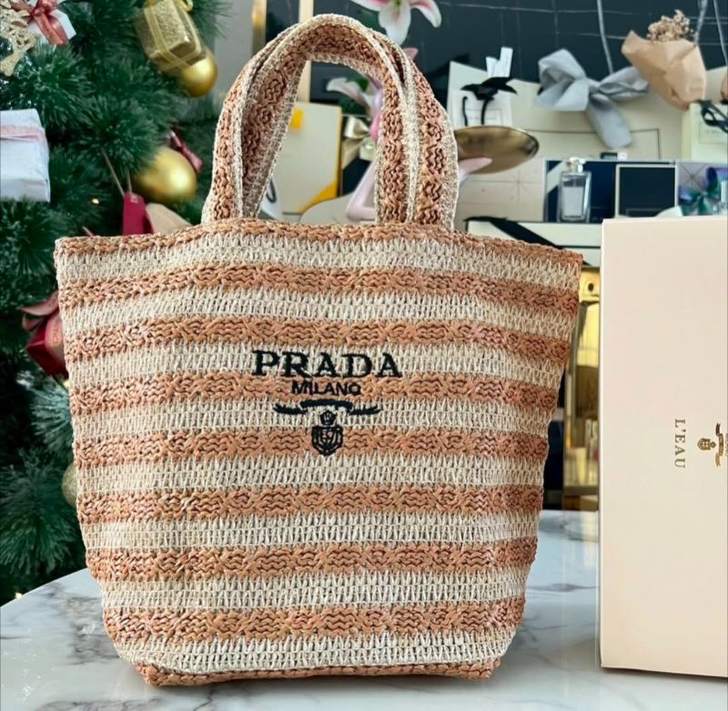 Prada Beauty L'Homme Straw Bag