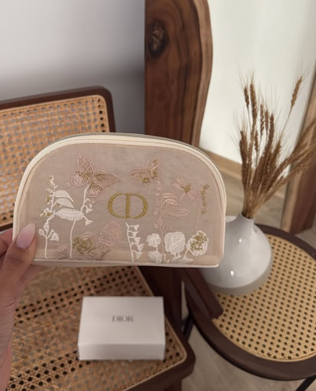 Dior Embroidery Pouch