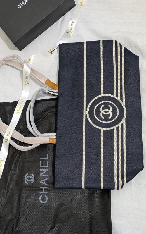 Chanel 2way Denim Shoulder Tote Bag