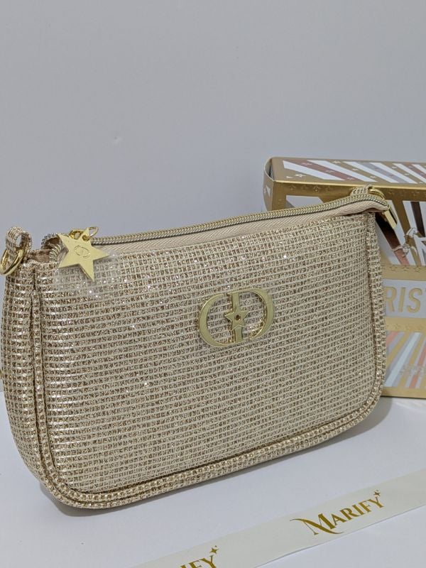 Christian Dior 2025 Holiday VIP Gift Clutch with Chain