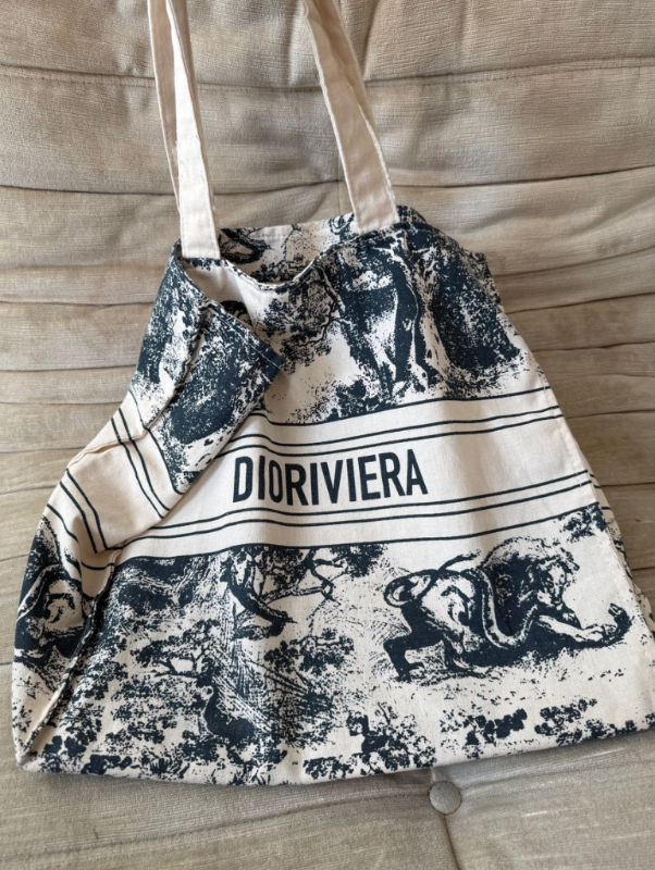 Christian Dioriviera tote bag Navy Blue (Canvas)