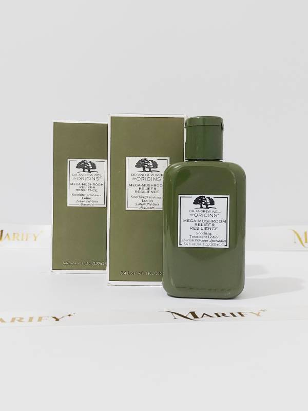 Origins Mega-Mushroom Skin Relief Soothing Treatment Lotion - Calming Serum for Redness & Resilient Skin