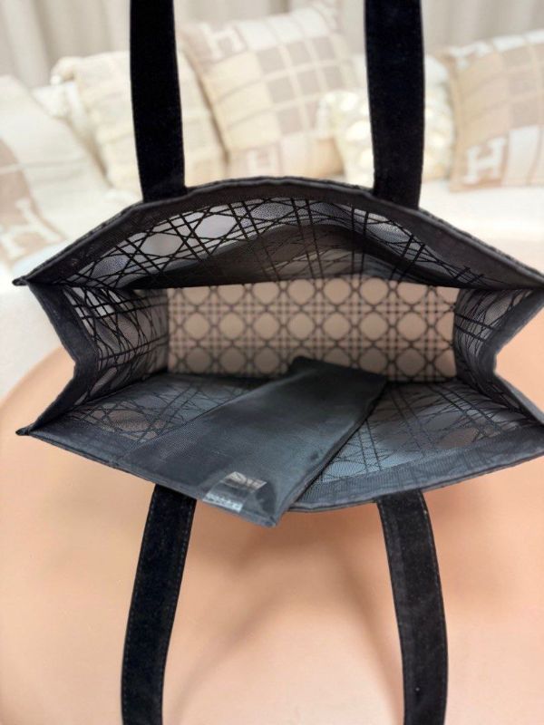 New Christian Dior Black Mesh Tote 2025