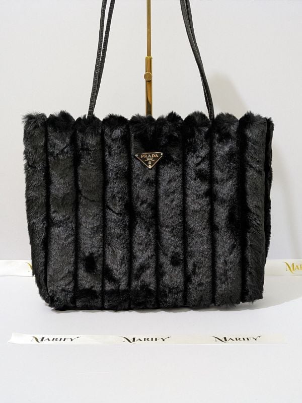 PRADA Uniform Soft Furry Handbag