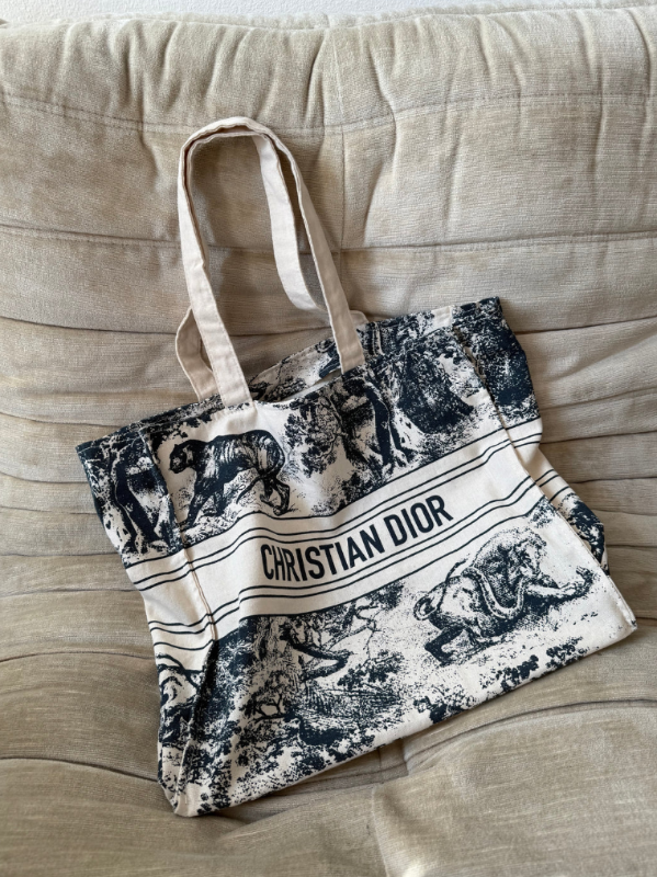 Christian Dioriviera tote bag Navy Blue (Canvas)