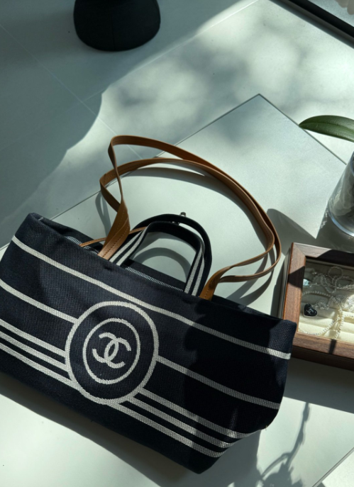 Chanel 2way Denim Shoulder Tote Bag