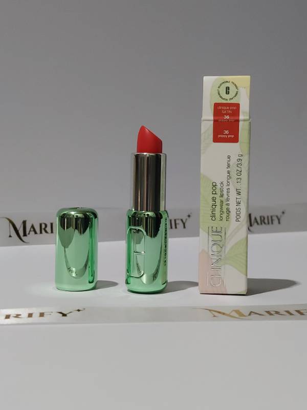 Clinique Pop™ Longwear Lipstick Poppy Pop Satin