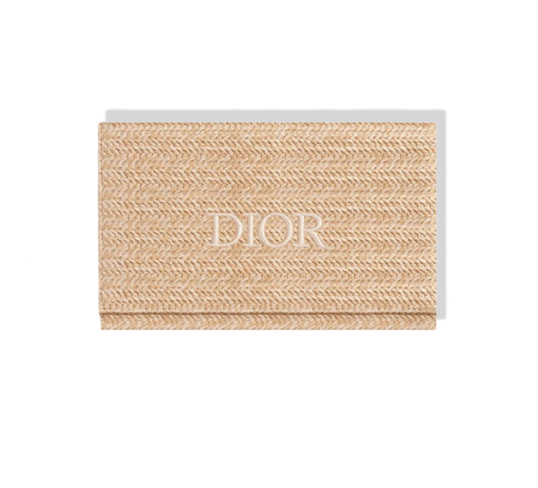 Christian Dior Raffia Pouch/Clutch Bag