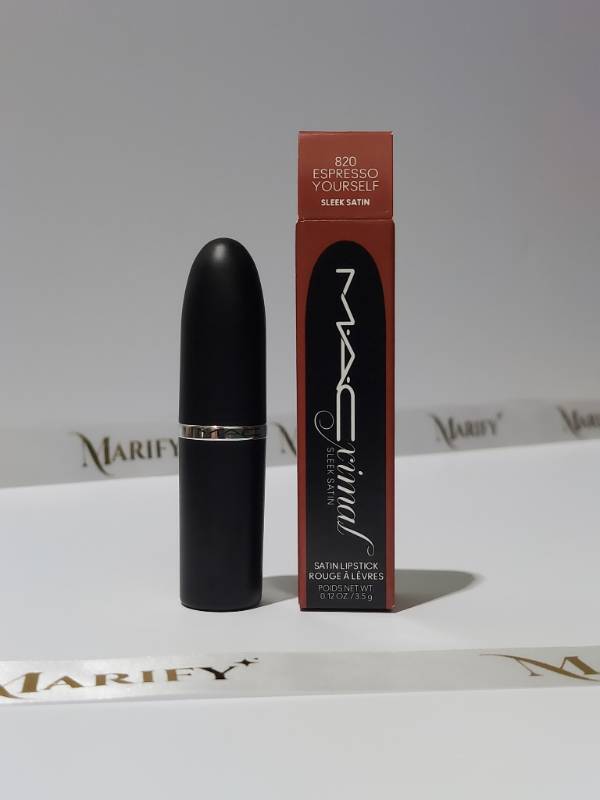 Macximal Sleek Satin Lipstick 820 Espresso Yourself