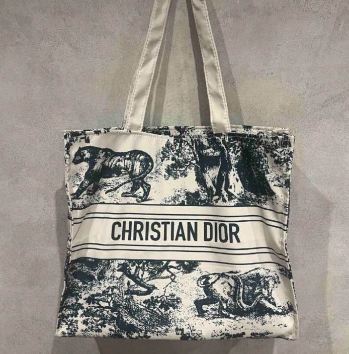 Christian Dioriviera tote bag Navy Blue (Canvas)