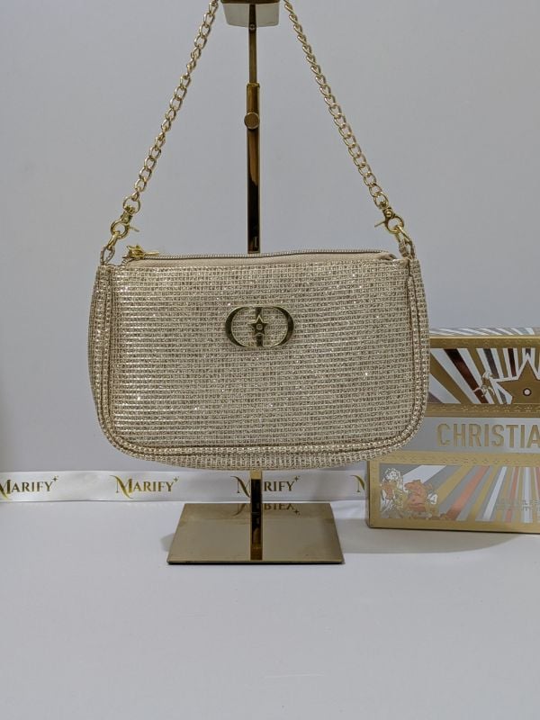Christian Dior 2025 Holiday VIP Gift Clutch with Chain