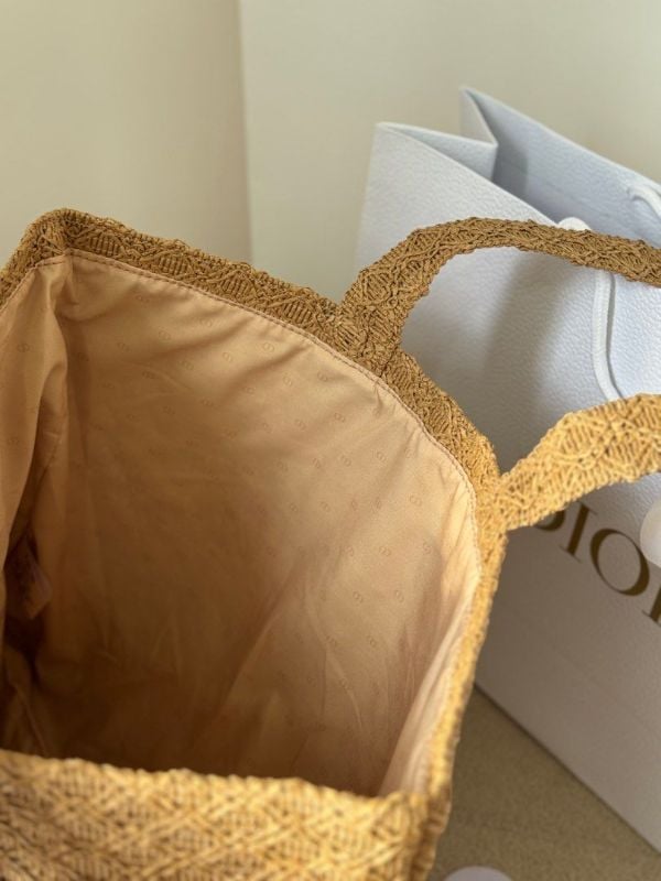 Dior Parfums Collection Woven Exclusive Tote Bag