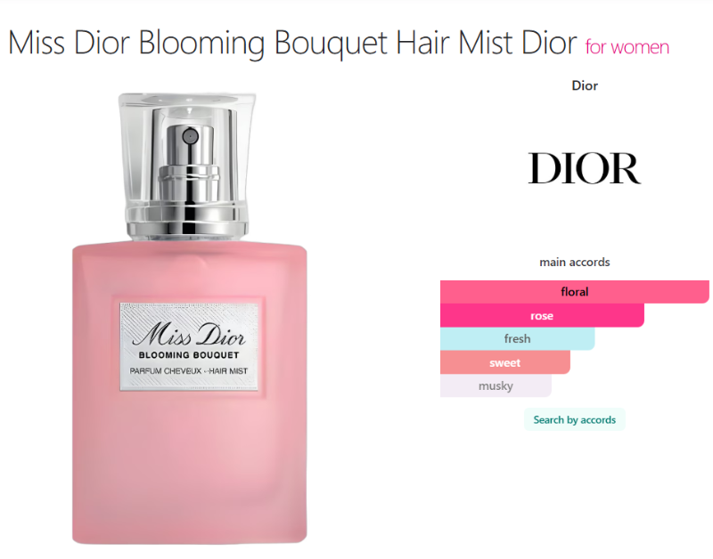 Miss Dior Blooming Bouquet Hair Mist
