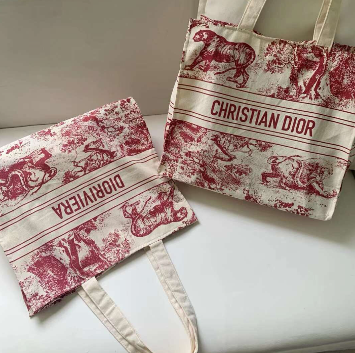 Christian Dioriviera tote bag Red (Canvas)