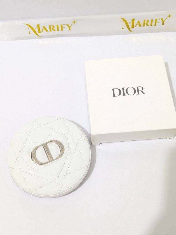Dior Quilted Compact Mirror White