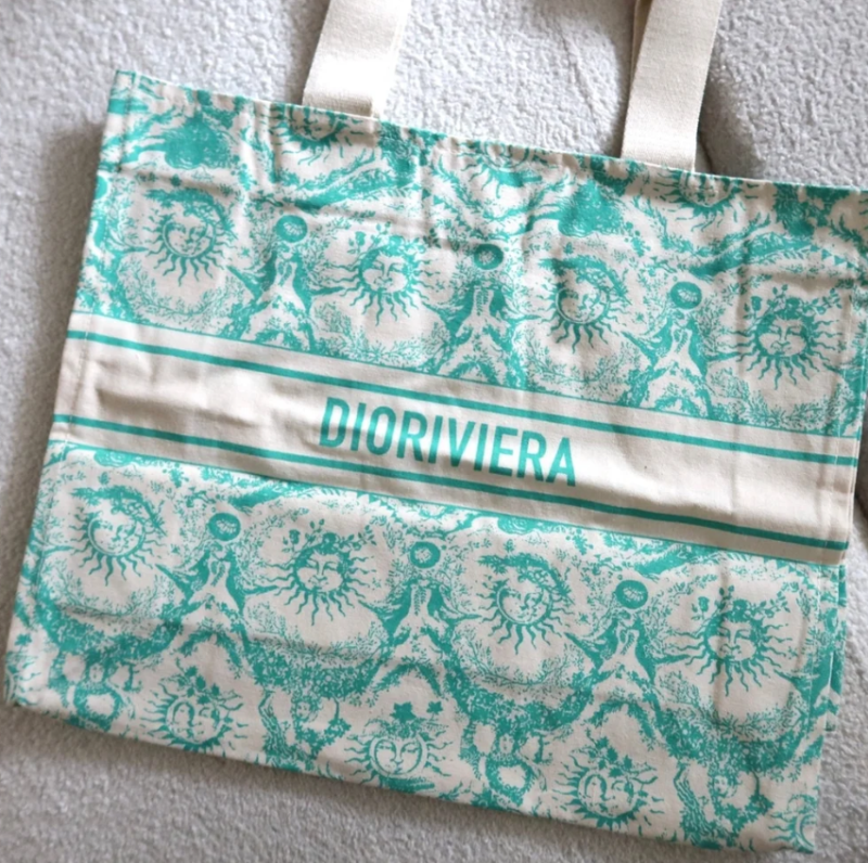 Christian Dioriviera tote bag Green (Canvas)