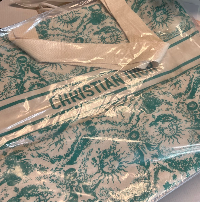 Christian Dioriviera tote bag Green (Canvas)