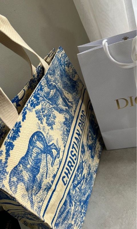 Christian Dioriviera tote bag Blue