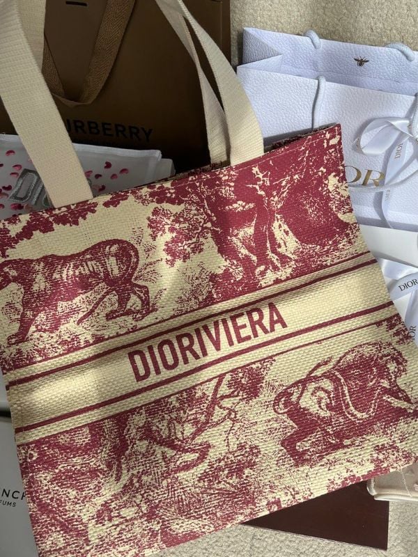 Christian Dioriviera tote bag Red