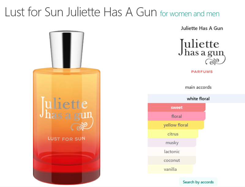 Juliette Has a Gun Lust for Sun