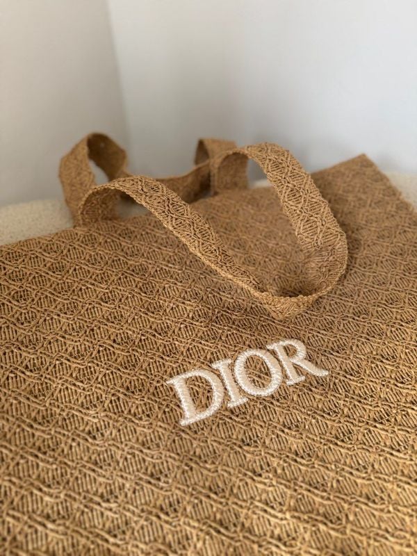 Dior Parfums Collection Woven Exclusive Tote Bag