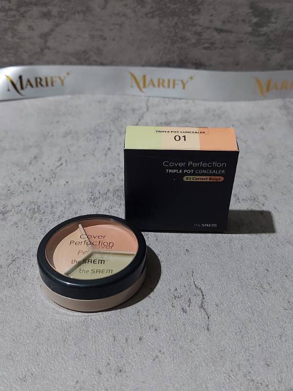 The Saem Cover Perfection Triple Pot Concealer