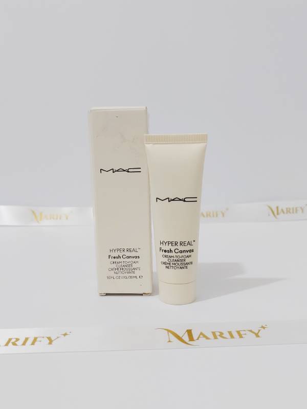 MAC Hyper Real Fresh Canvas Cream-To-Foam Cleanser 30 ml