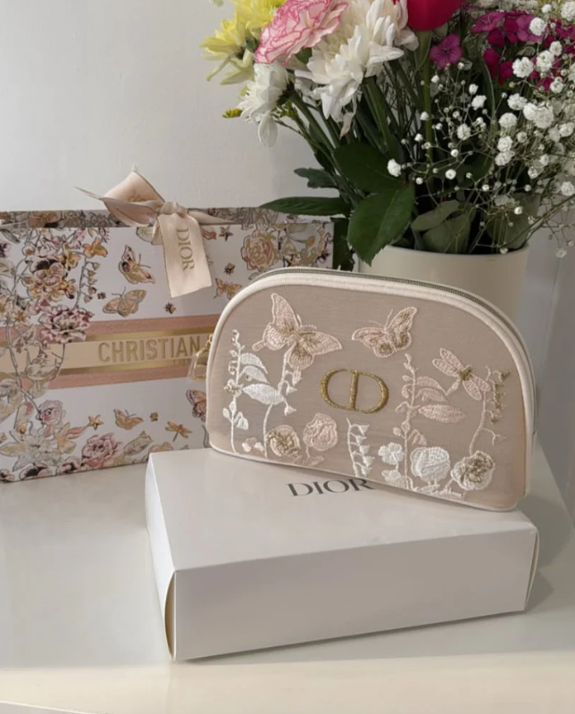 Dior Embroidery Pouch