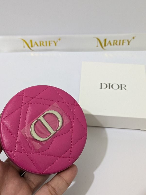Dior Quilted Compact Mirror Fuchsia Pink