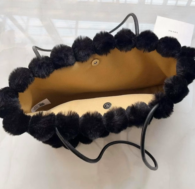 PRADA Uniform Soft Furry Handbag