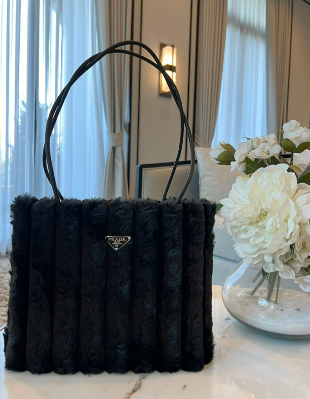 PRADA Uniform Soft Furry Handbag