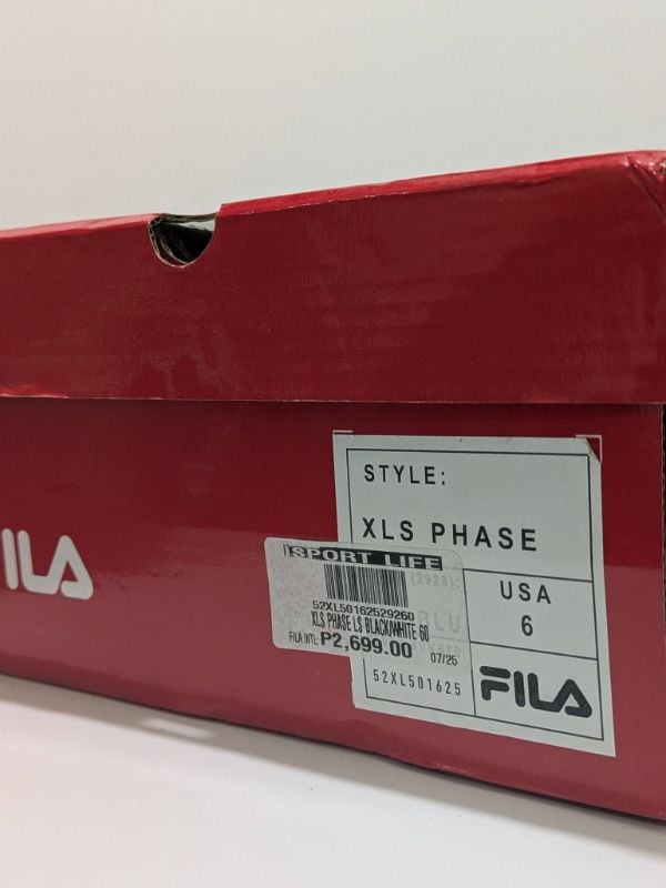 FILA Women XLS Phase LS Black/White
Complete inclusions: Box, replacement lace, tags