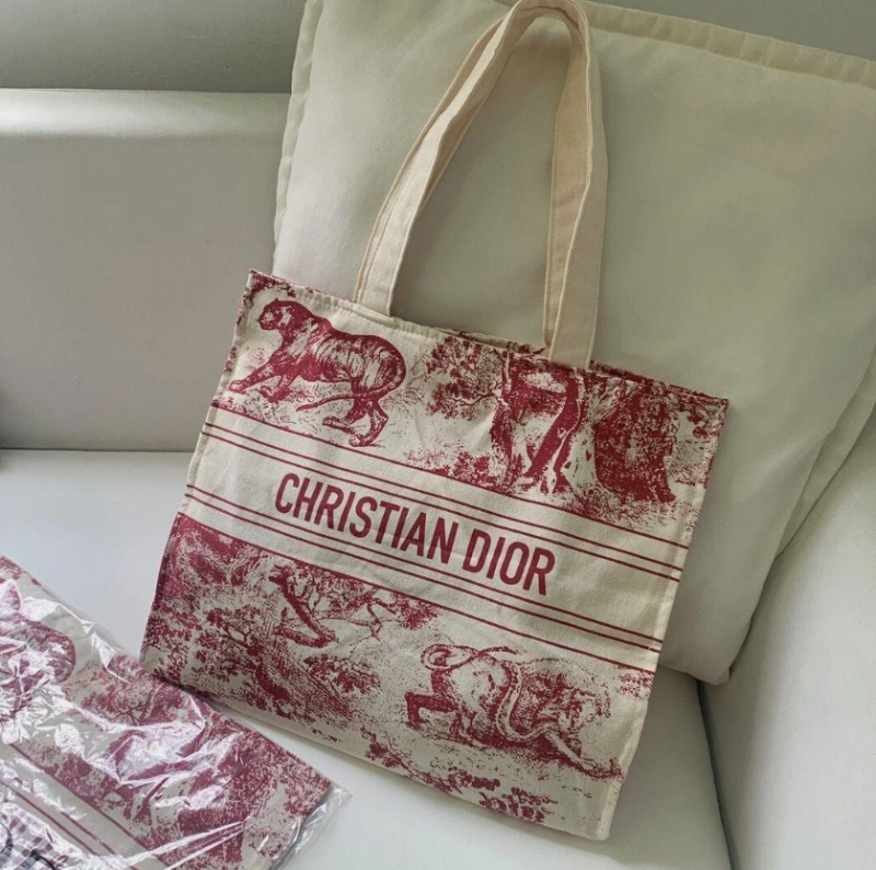 Christian Dioriviera tote bag Red (Canvas)