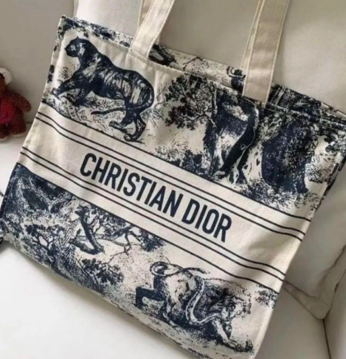 Christian Dioriviera tote bag Navy Blue (Canvas)