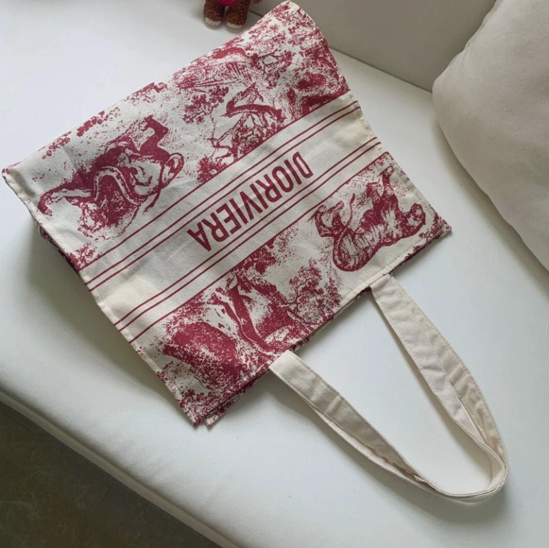 Christian Dioriviera tote bag Red (Canvas)
