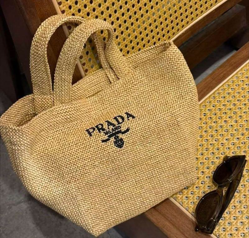 Prada Beauty L'Homme Raffia Bag
