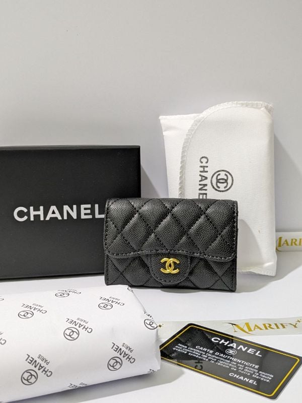 Chanel VIP Gift Caviar Quilted Mini Flap Card Holder/Wallet