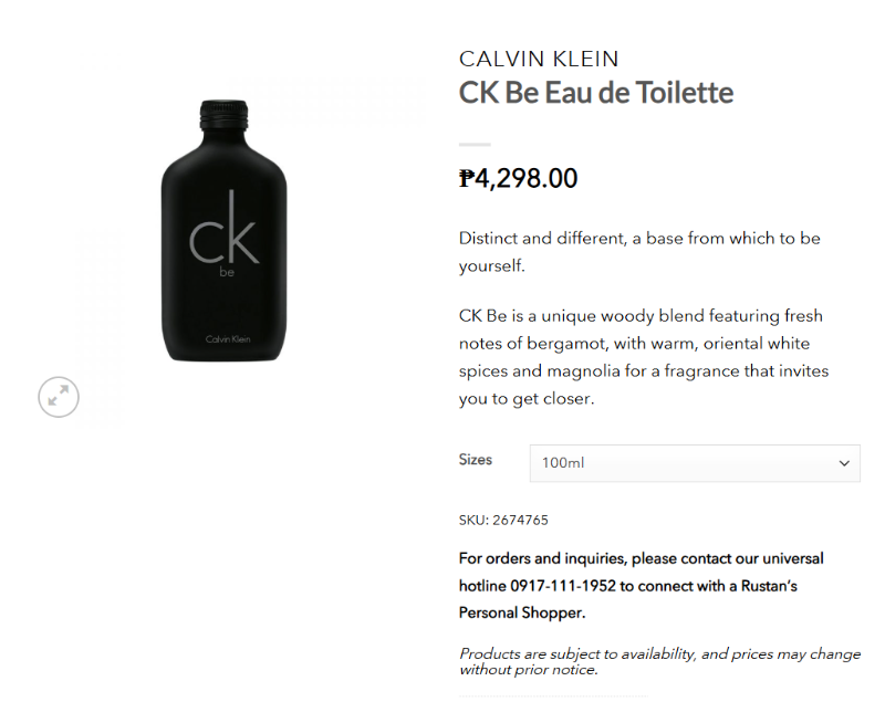 Calvin Klein CK Be Eau de Toilette