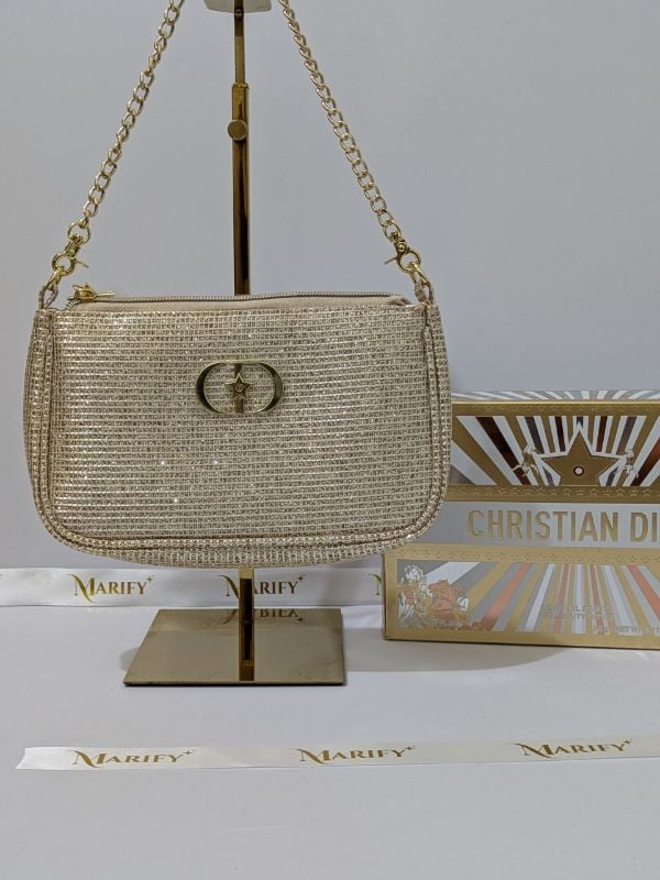Christian Dior 2025 Holiday VIP Gift Clutch with Chain