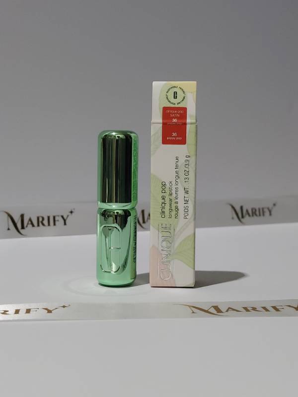 Clinique Pop™ Longwear Lipstick Poppy Pop Satin