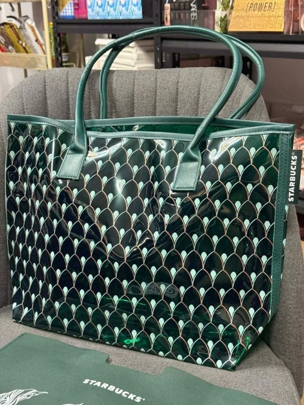 Starbucks Exclusive Jelly Tote w/laptop sleeve