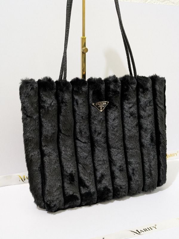 PRADA Uniform Soft Furry Handbag