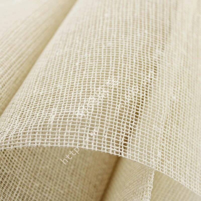 Fabric: Buckram, Medium Weight, White - Per Yard