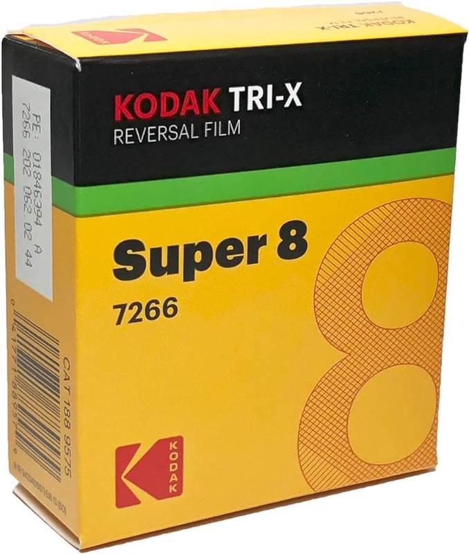 Film: 7266, Black & White Reversal, Tri-X Super-8mm - 50 ft