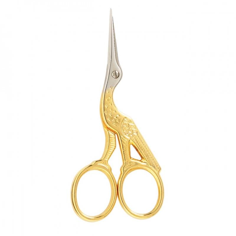 Stork Embroidery Scissors: Gingher 3-1/2", Silver