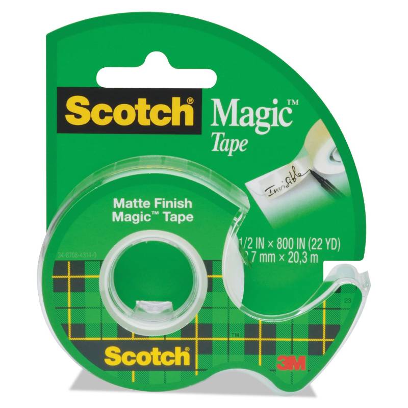 Scotch Magic Tape: Clear, 1/2" x 800"