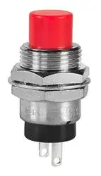 Switch: Mini Push Button (SPDT), 3A@125V, Red