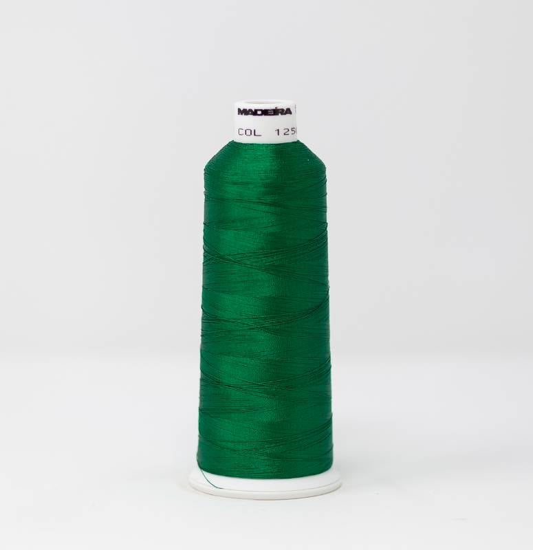 Rayon Madeira Thread: Green, #40 Mini Snap Cone, 1100 yds